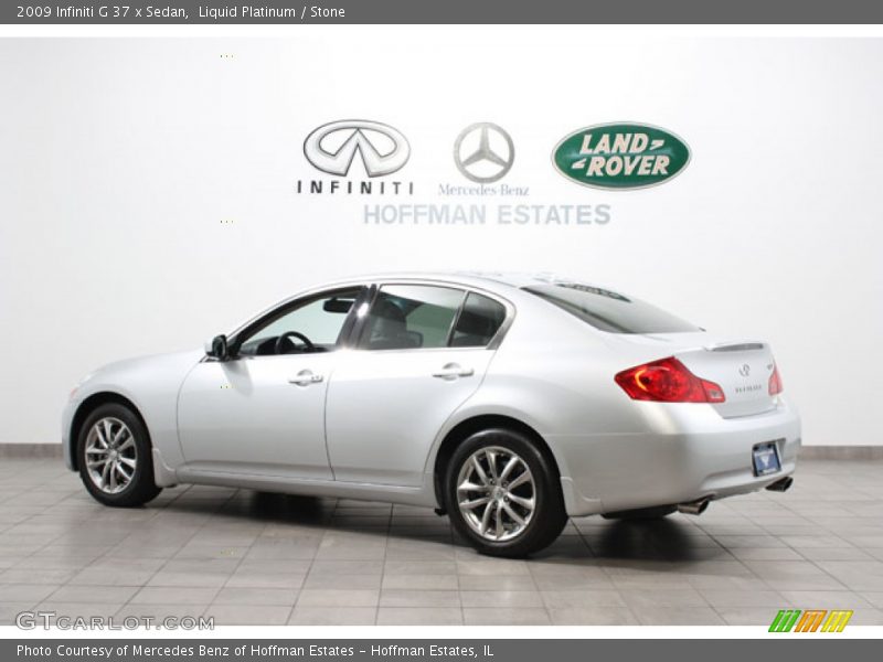 Liquid Platinum / Stone 2009 Infiniti G 37 x Sedan