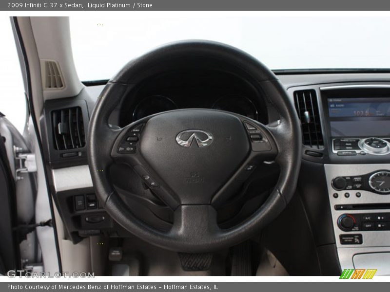 Liquid Platinum / Stone 2009 Infiniti G 37 x Sedan