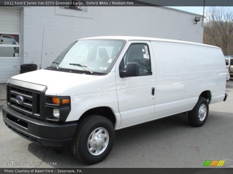 Oxford White / Medium Flint 2012 Ford E Series Van E250 Extended Cargo