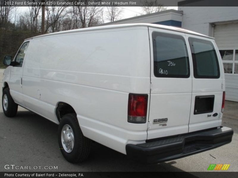 Oxford White / Medium Flint 2012 Ford E Series Van E250 Extended Cargo