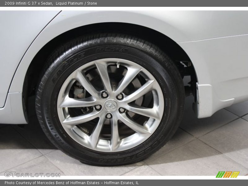 Liquid Platinum / Stone 2009 Infiniti G 37 x Sedan