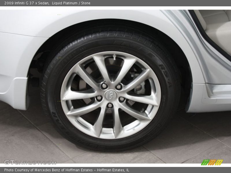 Liquid Platinum / Stone 2009 Infiniti G 37 x Sedan