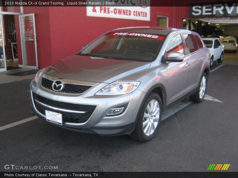 Liquid Silver Metallic / Black 2010 Mazda CX-9 Grand Touring