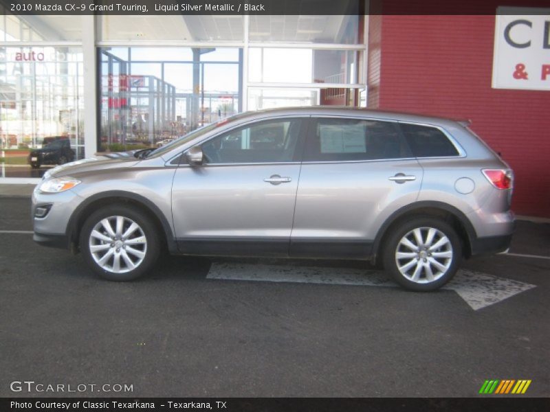 Liquid Silver Metallic / Black 2010 Mazda CX-9 Grand Touring