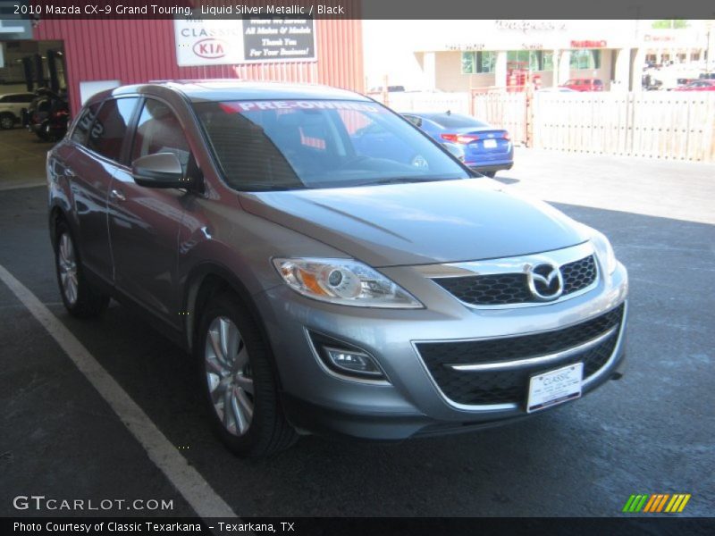 Liquid Silver Metallic / Black 2010 Mazda CX-9 Grand Touring