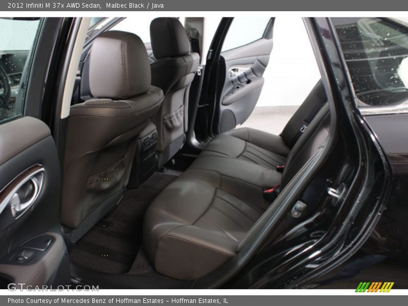 Rear Seat of 2012 M 37x AWD Sedan