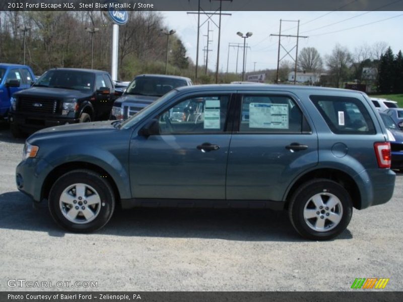 Steel Blue Metallic / Stone 2012 Ford Escape XLS