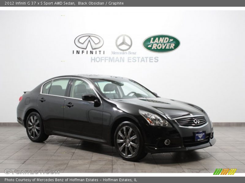 Black Obsidian / Graphite 2012 Infiniti G 37 x S Sport AWD Sedan