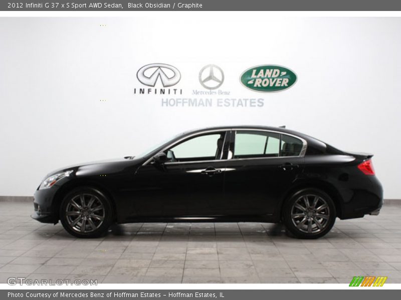 Black Obsidian / Graphite 2012 Infiniti G 37 x S Sport AWD Sedan