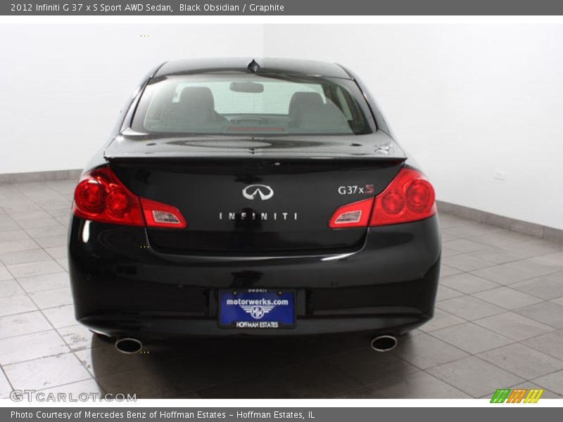 Black Obsidian / Graphite 2012 Infiniti G 37 x S Sport AWD Sedan