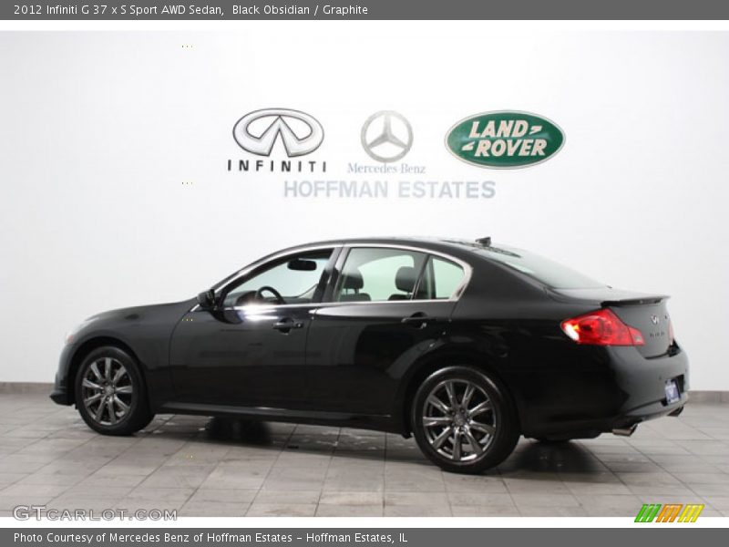 Black Obsidian / Graphite 2012 Infiniti G 37 x S Sport AWD Sedan
