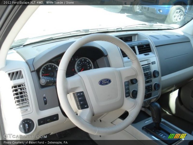 White Suede / Stone 2012 Ford Escape XLT 4WD