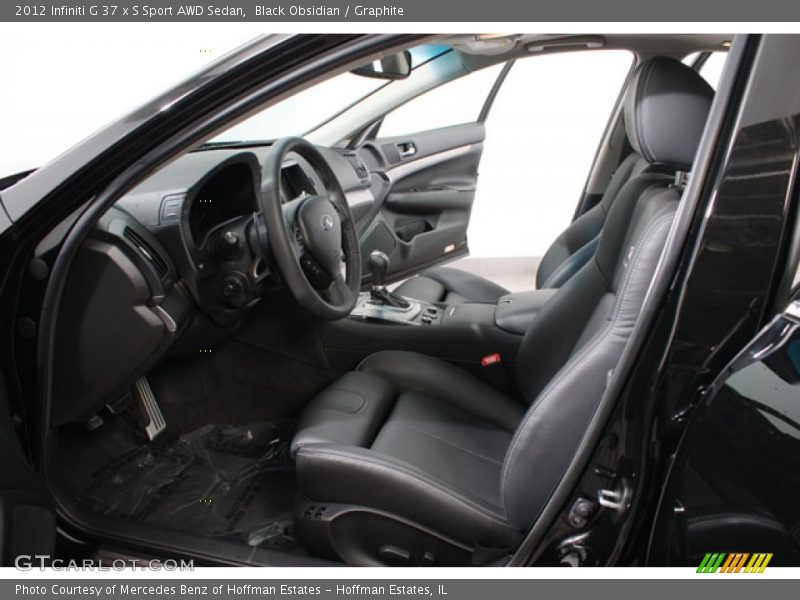 Black Obsidian / Graphite 2012 Infiniti G 37 x S Sport AWD Sedan