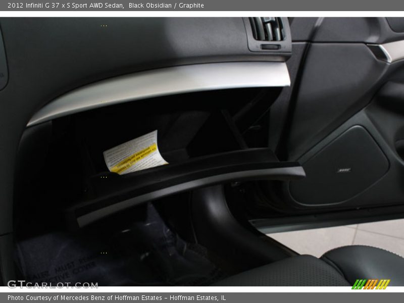 Black Obsidian / Graphite 2012 Infiniti G 37 x S Sport AWD Sedan