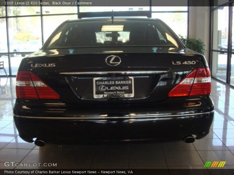 Black Onyx / Cashmere 2005 Lexus LS 430 Sedan