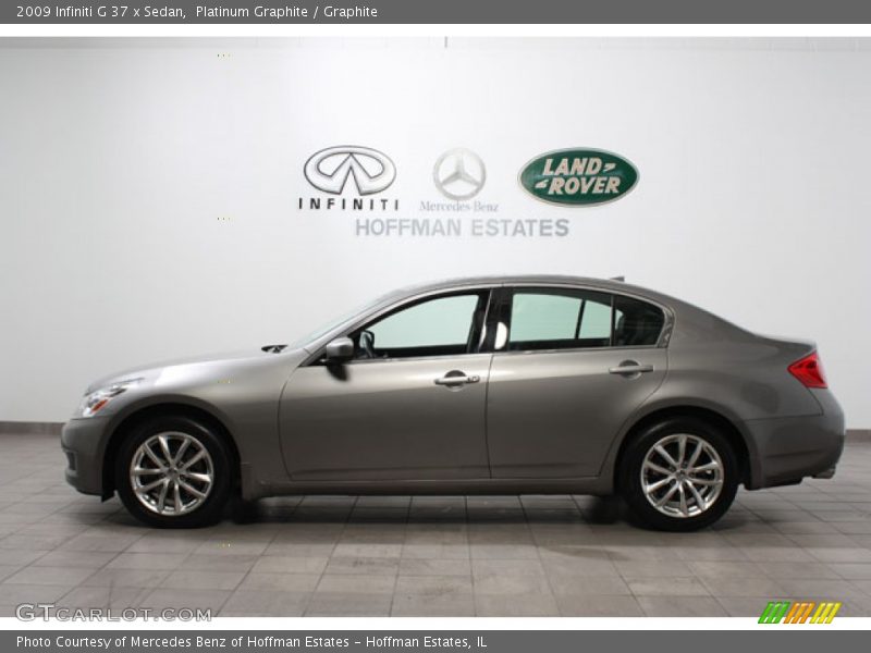 Platinum Graphite / Graphite 2009 Infiniti G 37 x Sedan