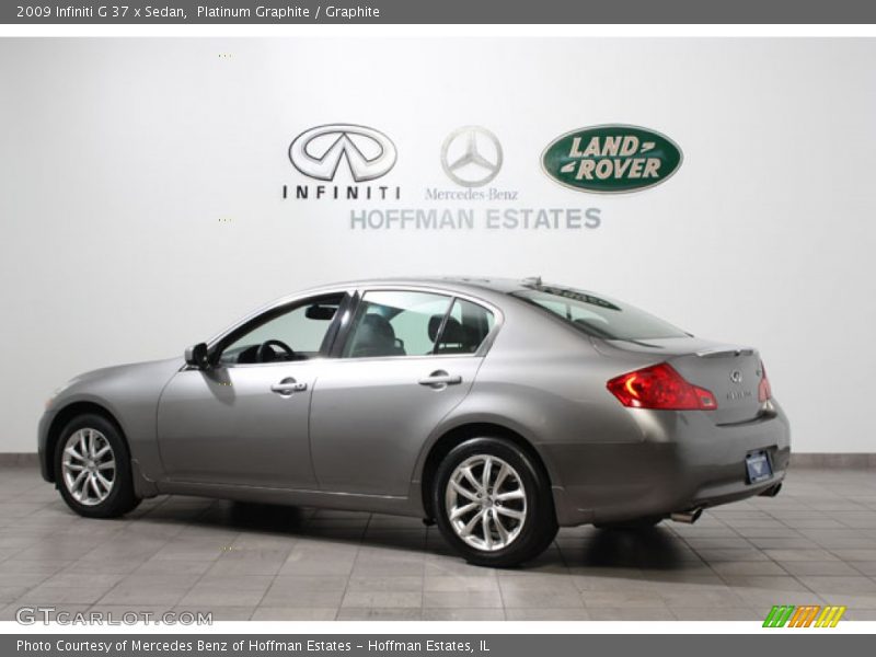 Platinum Graphite / Graphite 2009 Infiniti G 37 x Sedan