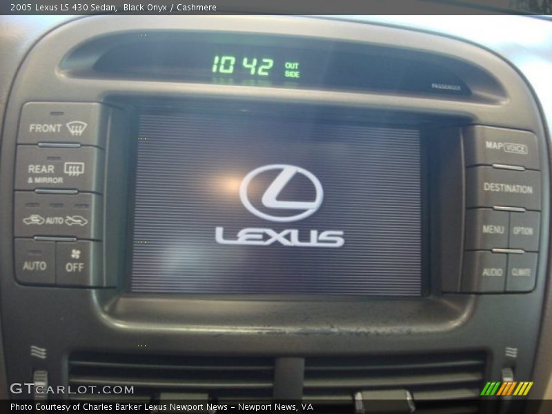 Black Onyx / Cashmere 2005 Lexus LS 430 Sedan