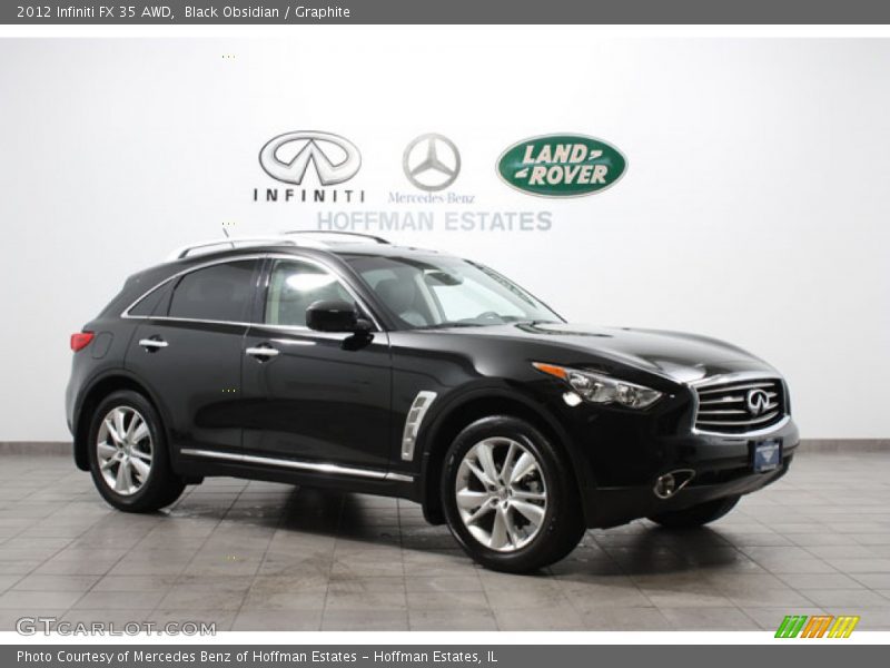 Black Obsidian / Graphite 2012 Infiniti FX 35 AWD