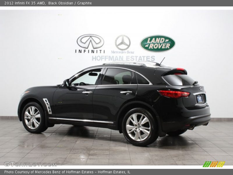 Black Obsidian / Graphite 2012 Infiniti FX 35 AWD