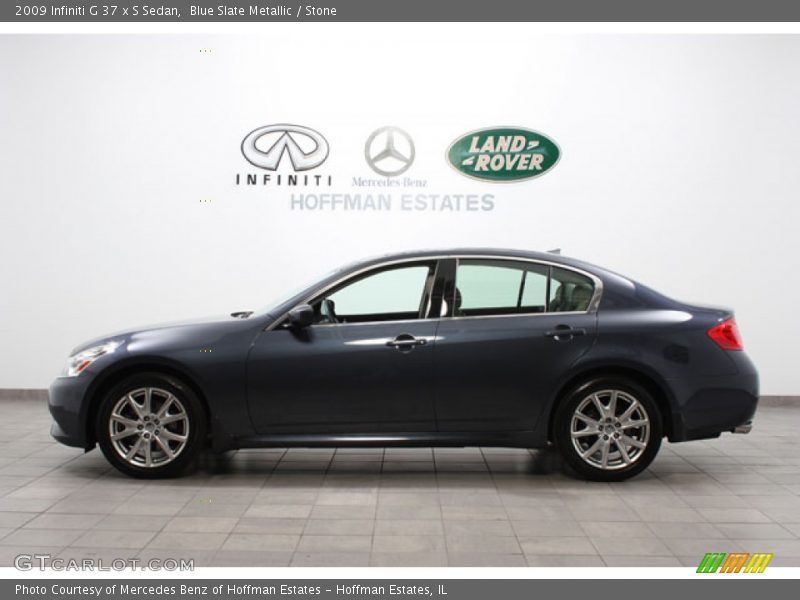 Blue Slate Metallic / Stone 2009 Infiniti G 37 x S Sedan