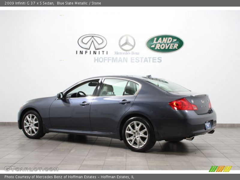 Blue Slate Metallic / Stone 2009 Infiniti G 37 x S Sedan