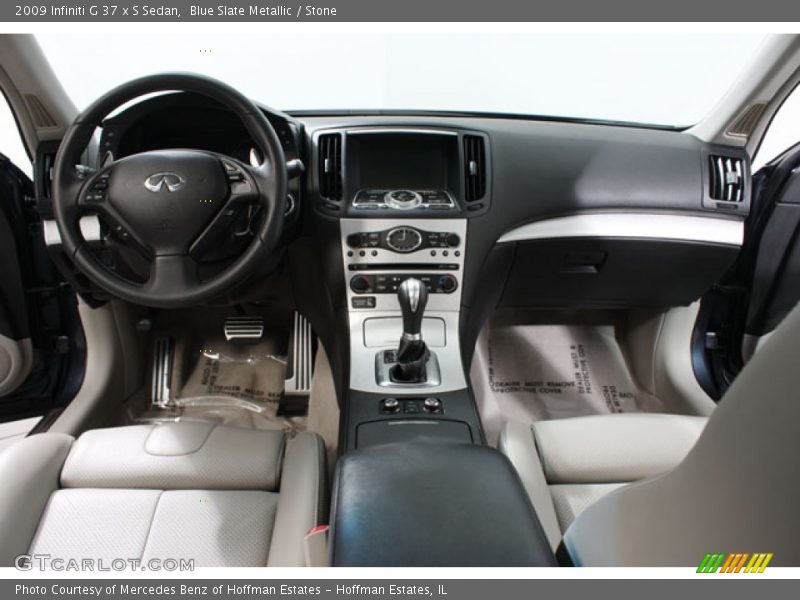 Blue Slate Metallic / Stone 2009 Infiniti G 37 x S Sedan