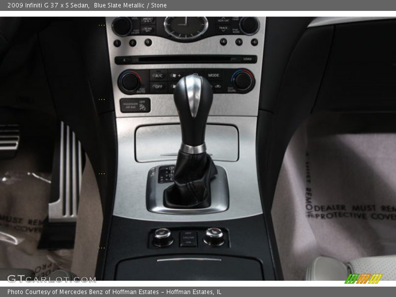Blue Slate Metallic / Stone 2009 Infiniti G 37 x S Sedan