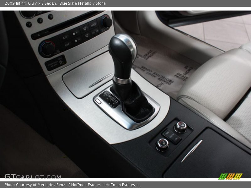 Blue Slate Metallic / Stone 2009 Infiniti G 37 x S Sedan