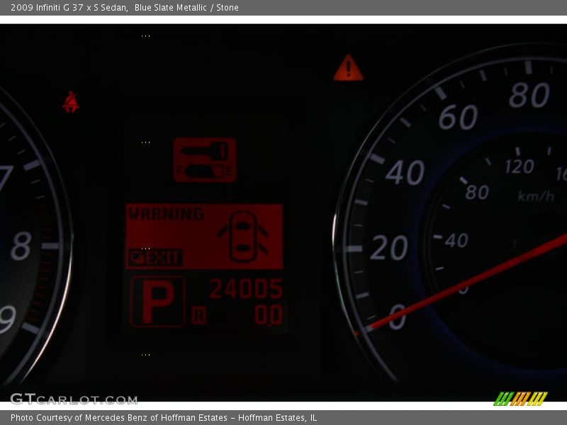 Blue Slate Metallic / Stone 2009 Infiniti G 37 x S Sedan