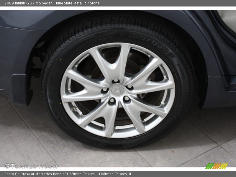 Blue Slate Metallic / Stone 2009 Infiniti G 37 x S Sedan