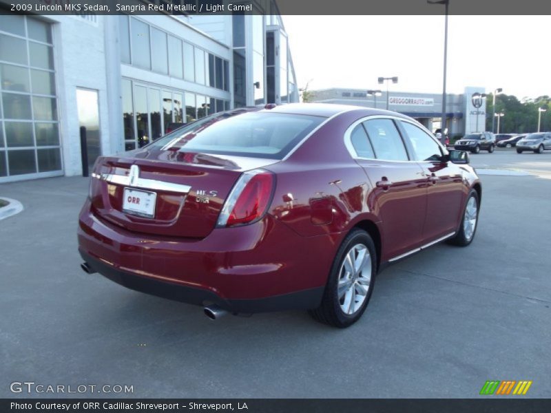 Sangria Red Metallic / Light Camel 2009 Lincoln MKS Sedan