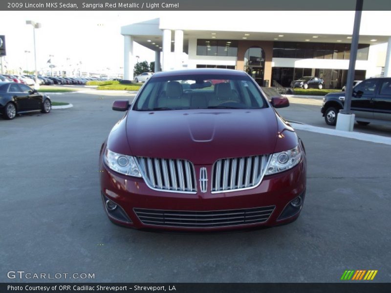 Sangria Red Metallic / Light Camel 2009 Lincoln MKS Sedan