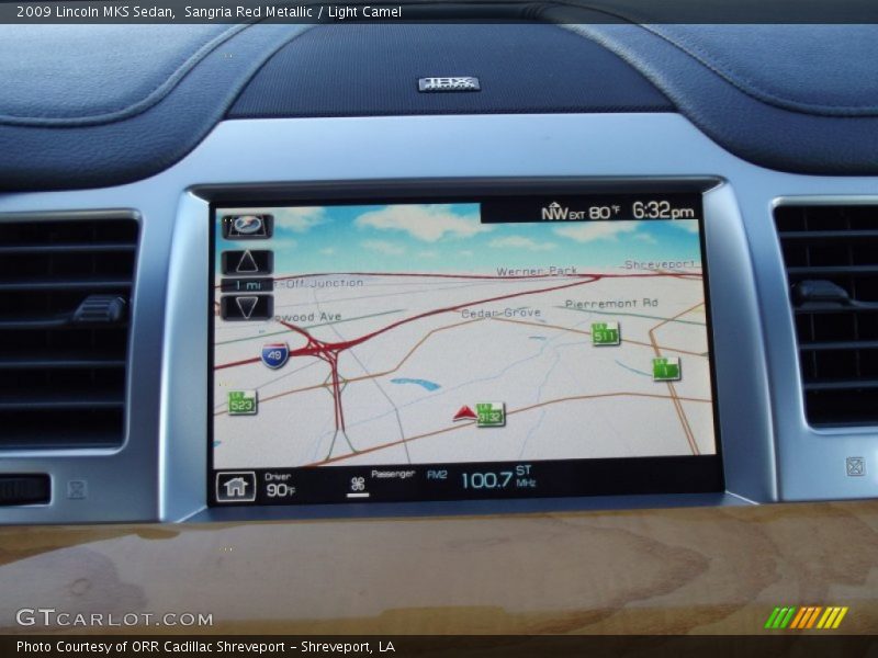 Sangria Red Metallic / Light Camel 2009 Lincoln MKS Sedan