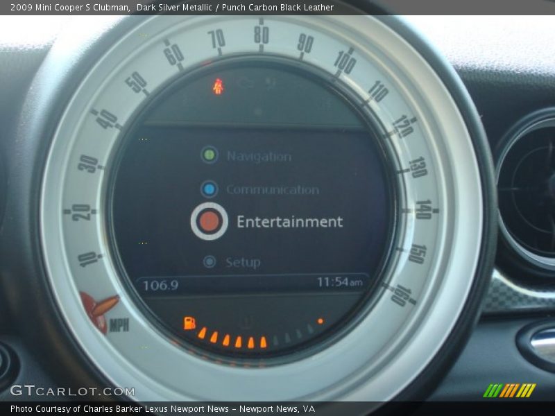 Dark Silver Metallic / Punch Carbon Black Leather 2009 Mini Cooper S Clubman