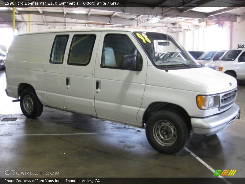 Oxford White / Grey 1998 Ford E Series Van E150 Commercial