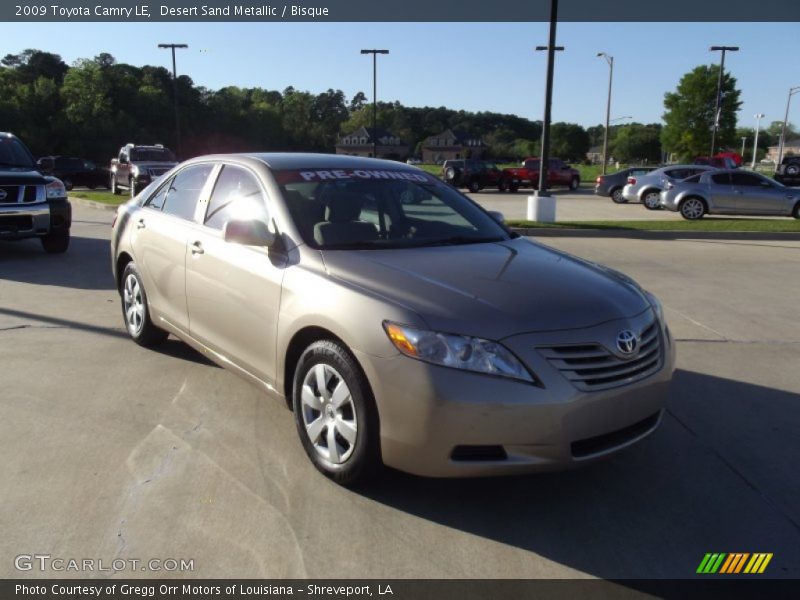 Desert Sand Metallic / Bisque 2009 Toyota Camry LE