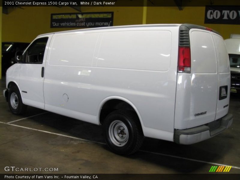 White / Dark Pewter 2001 Chevrolet Express 1500 Cargo Van
