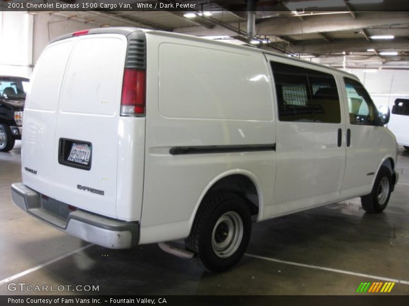 White / Dark Pewter 2001 Chevrolet Express 1500 Cargo Van