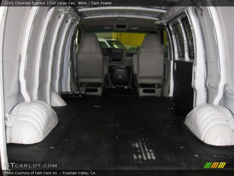 White / Dark Pewter 2001 Chevrolet Express 1500 Cargo Van