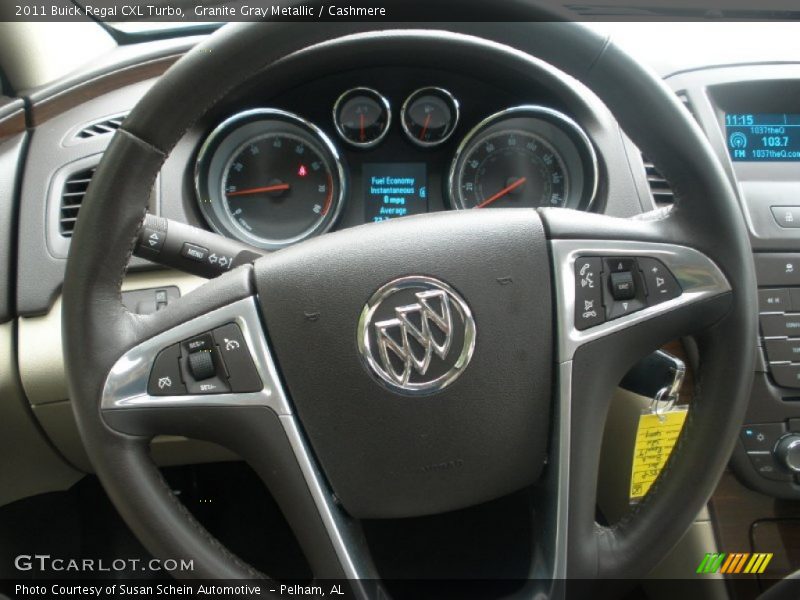 Granite Gray Metallic / Cashmere 2011 Buick Regal CXL Turbo