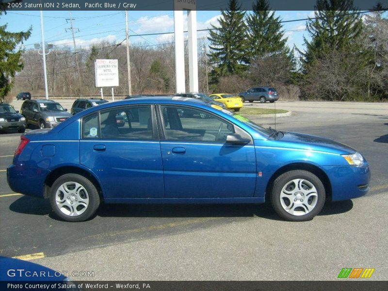 Pacific Blue / Gray 2005 Saturn ION 2 Sedan