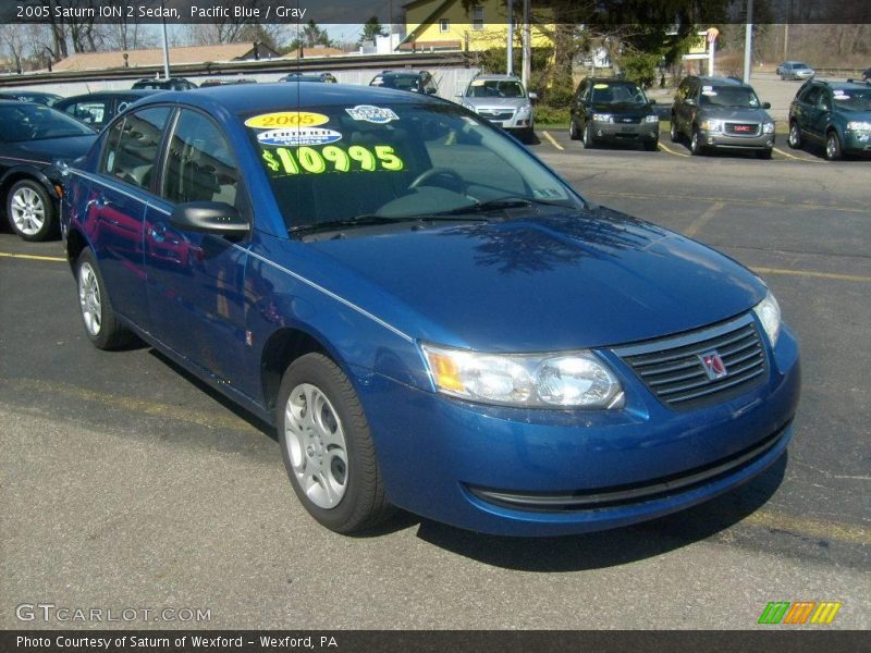 Pacific Blue / Gray 2005 Saturn ION 2 Sedan
