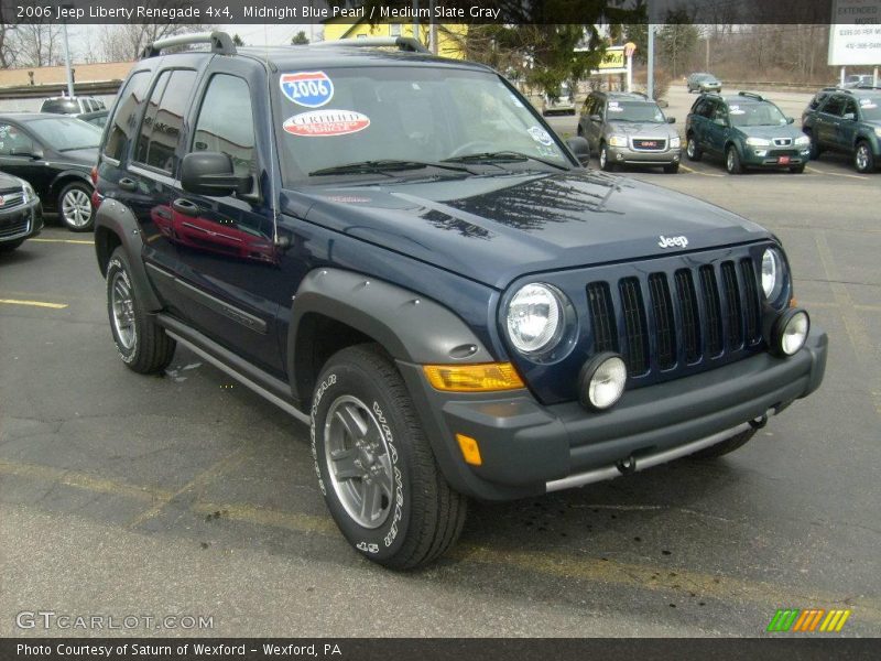 Midnight Blue Pearl / Medium Slate Gray 2006 Jeep Liberty Renegade 4x4