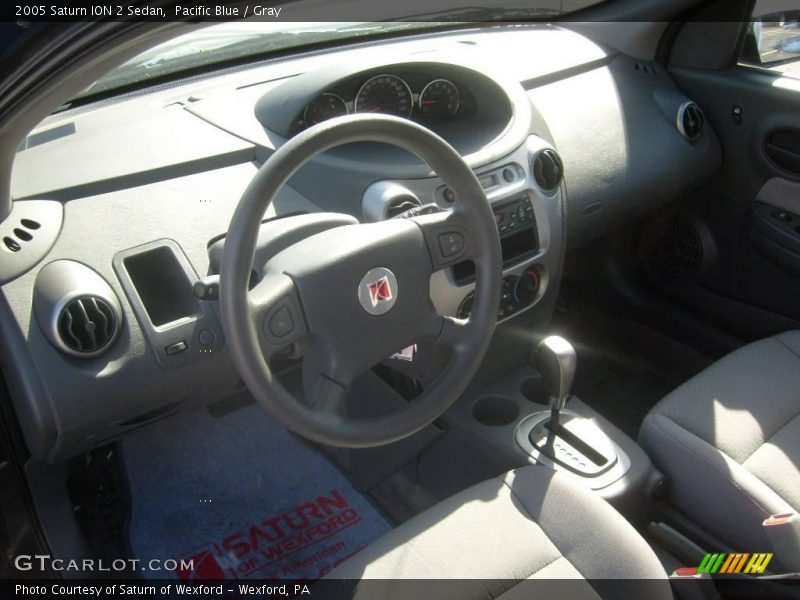 Pacific Blue / Gray 2005 Saturn ION 2 Sedan