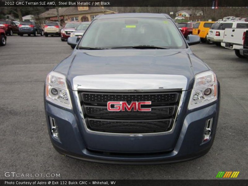 Steel Blue Metallic / Jet Black 2012 GMC Terrain SLE AWD