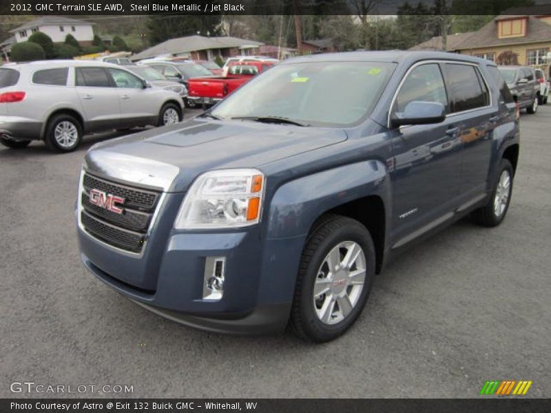 Steel Blue Metallic / Jet Black 2012 GMC Terrain SLE AWD