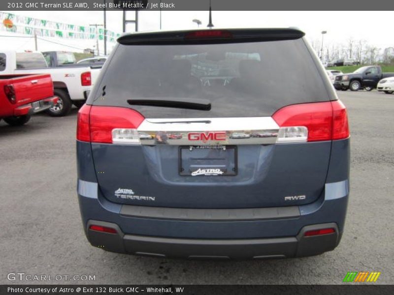Steel Blue Metallic / Jet Black 2012 GMC Terrain SLE AWD