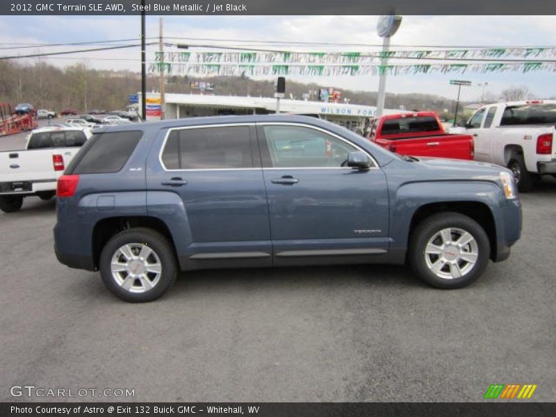 Steel Blue Metallic / Jet Black 2012 GMC Terrain SLE AWD