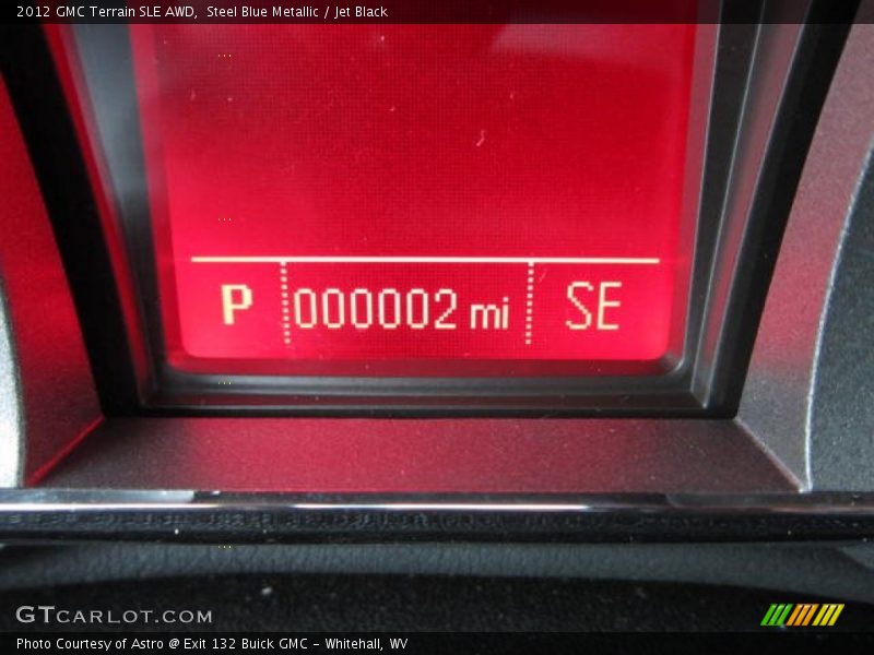 Steel Blue Metallic / Jet Black 2012 GMC Terrain SLE AWD